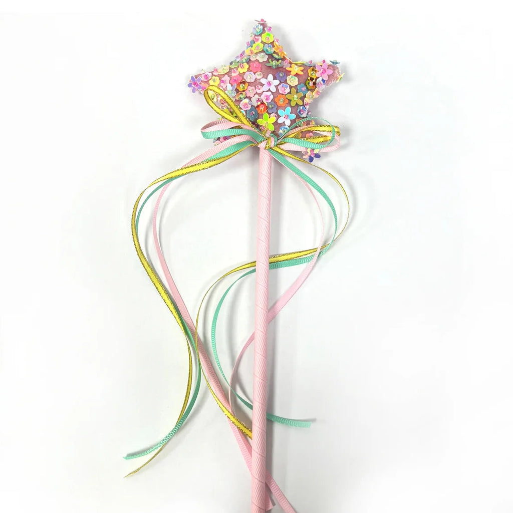 Lauren Hinkley Floral Sequin Star Wand