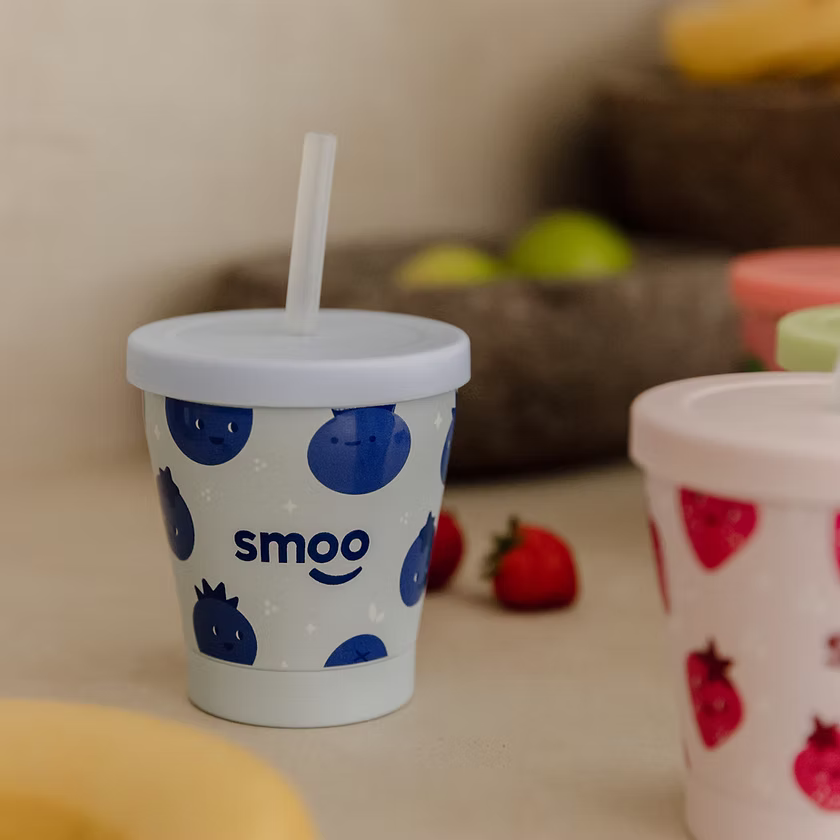 Smoo Stainless Steel Smoothie Cup - Blueberry