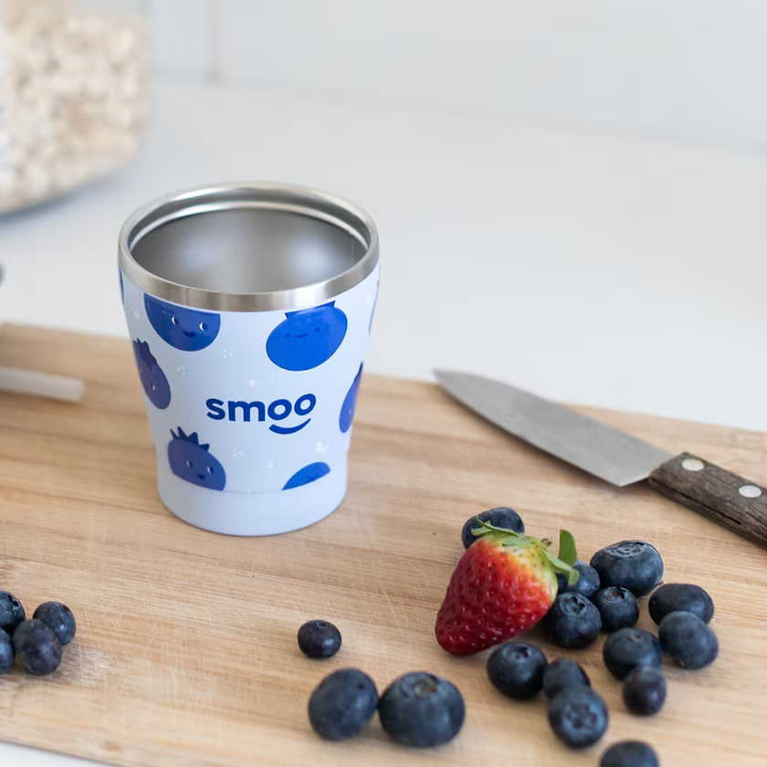 Smoo Stainless Steel Smoothie Cup - Blueberry