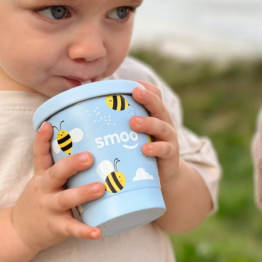 Smoo Stainless Steel Smoothie Cup - Bee