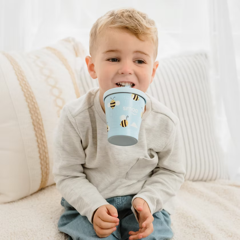 Smoo Stainless Steel Smoothie Cup - Bee