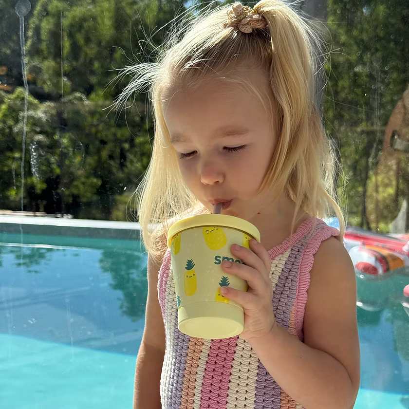 Smoo Stainless Steel Smoothie Cup - Pineapple