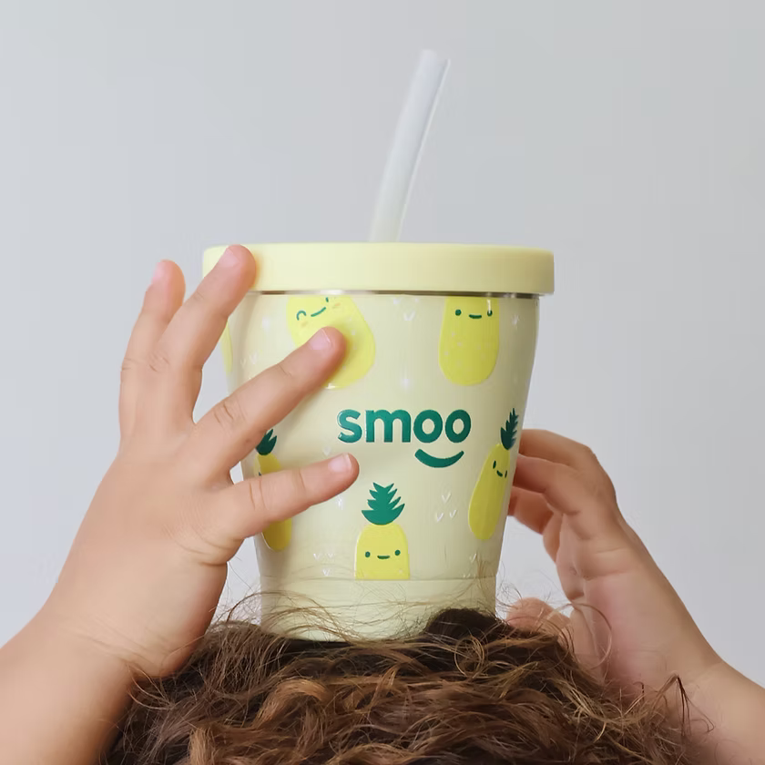 Smoo Stainless Steel Smoothie Cup - Pineapple