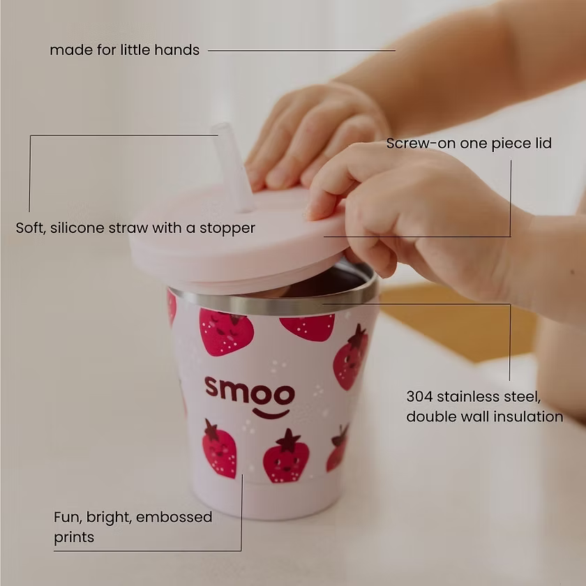 Smoo Stainless Steel Smoothie Cup - Pineapple