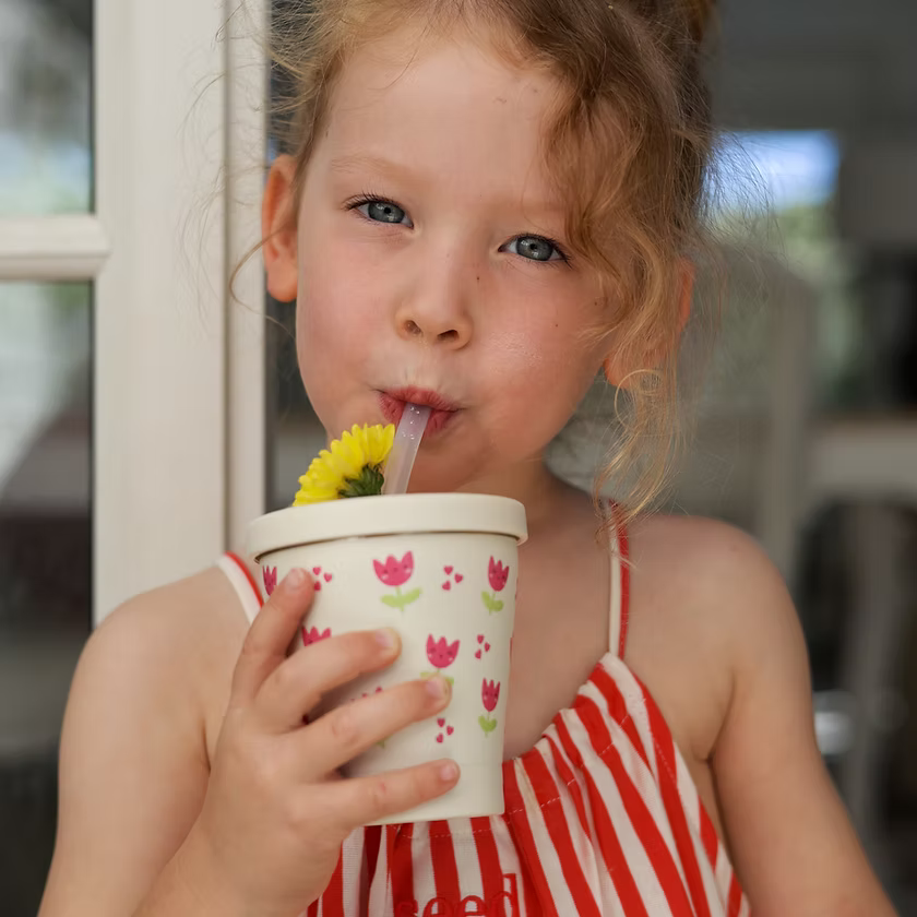Smoo Stainless Steel Smoothie Cup - Tulip