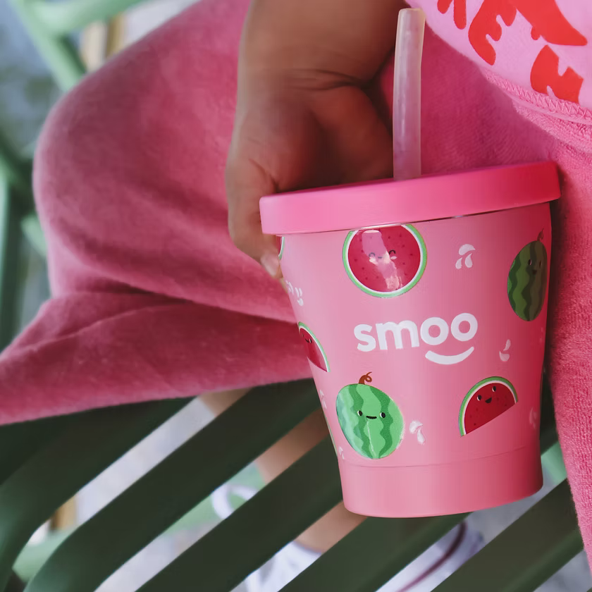 Smoo Stainless Steel Smoothie Cup - Watermelon