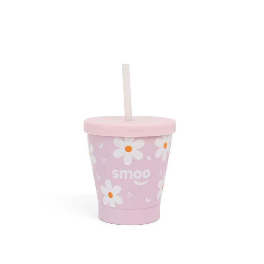 Smoo Stainless Steel Smoothie Cup - Daisy