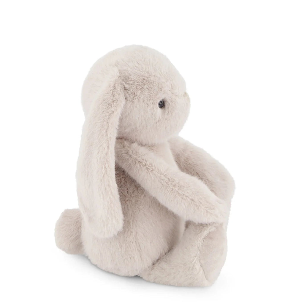 Stuffed bunny toy on a white background