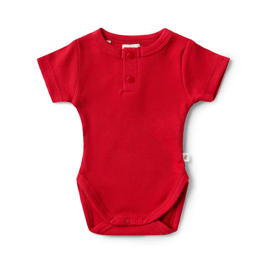 Snuggle Honey Bodysuit - Red