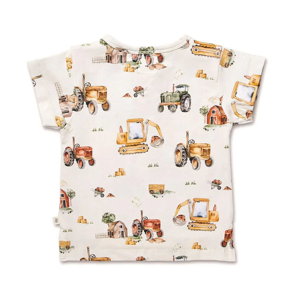 Snuggle Honey Tee - Diggers & Tractors