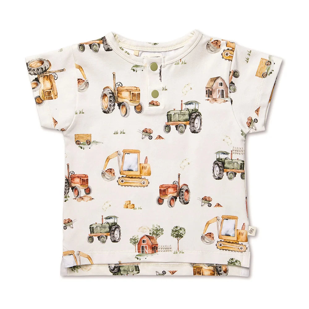 Snuggle Honey Tee - Diggers & Tractors
