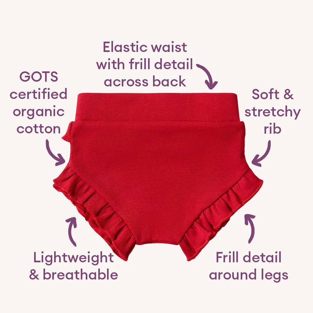 Snuggle Honey Cotton Bloomers - Red