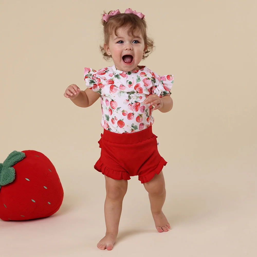 Snuggle Honey Cotton Bloomers - Red