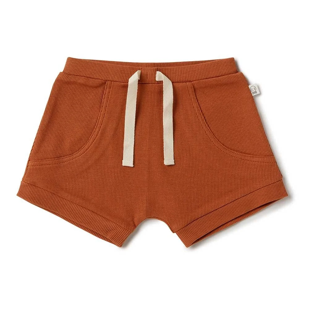 Snuggle Honey Cotton Shorts - Biscuit