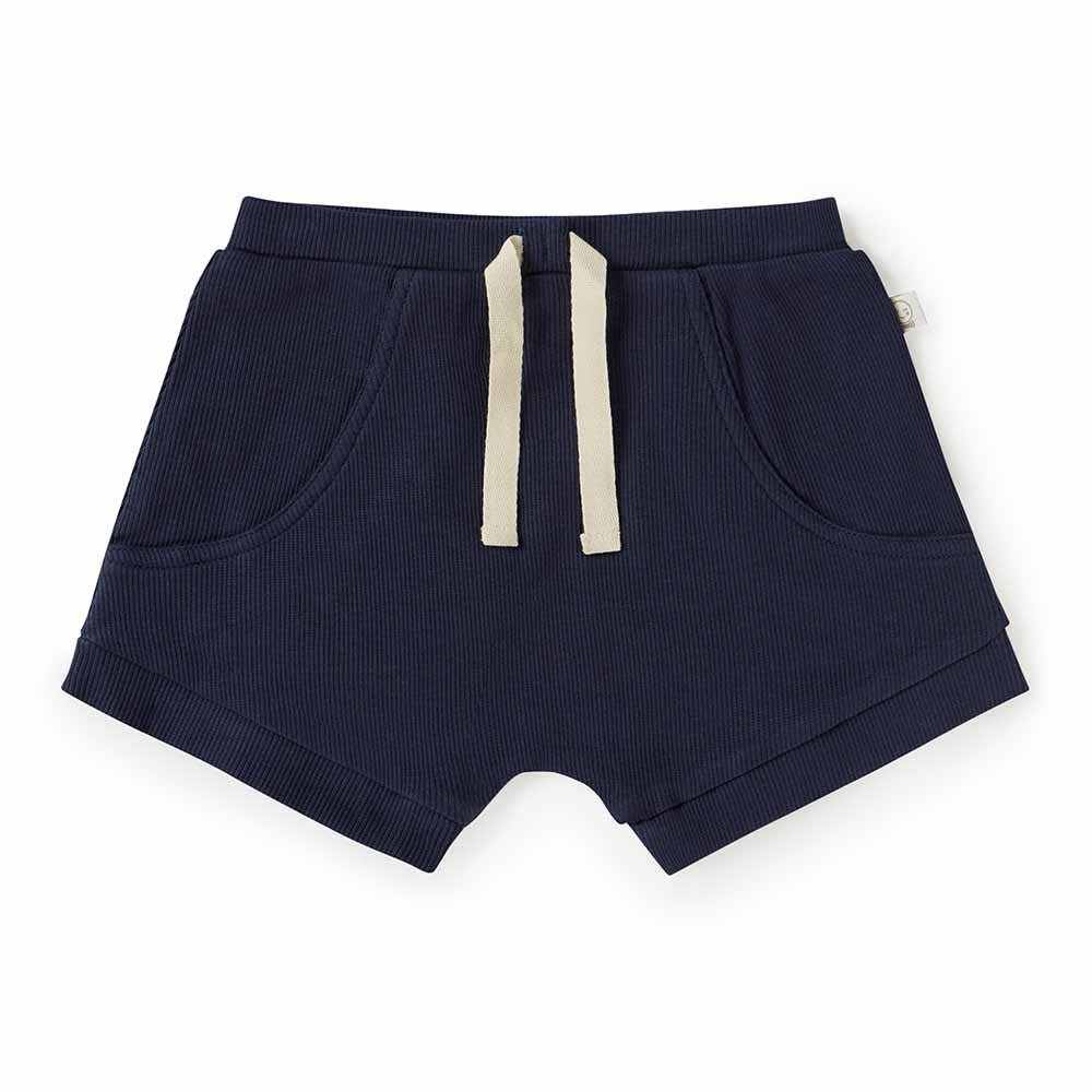 Snuggle Honey Cotton Shorts - Moonlight