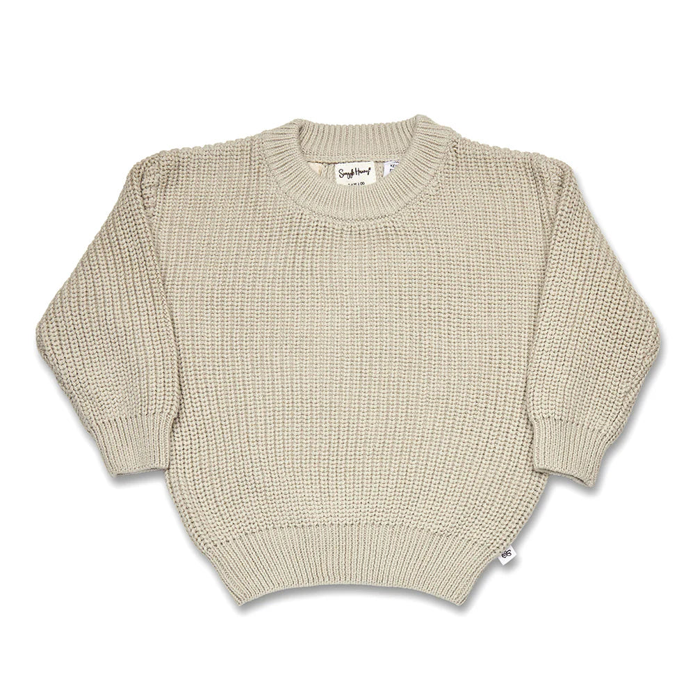 Snuggle Honey Cotton Knit Jumper - Pistachio