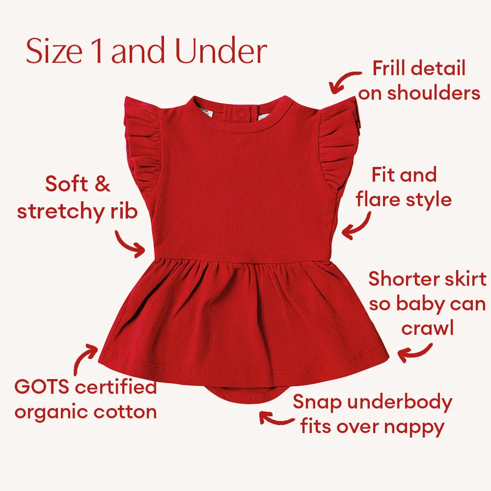 Snuggle Honey Dress - Red