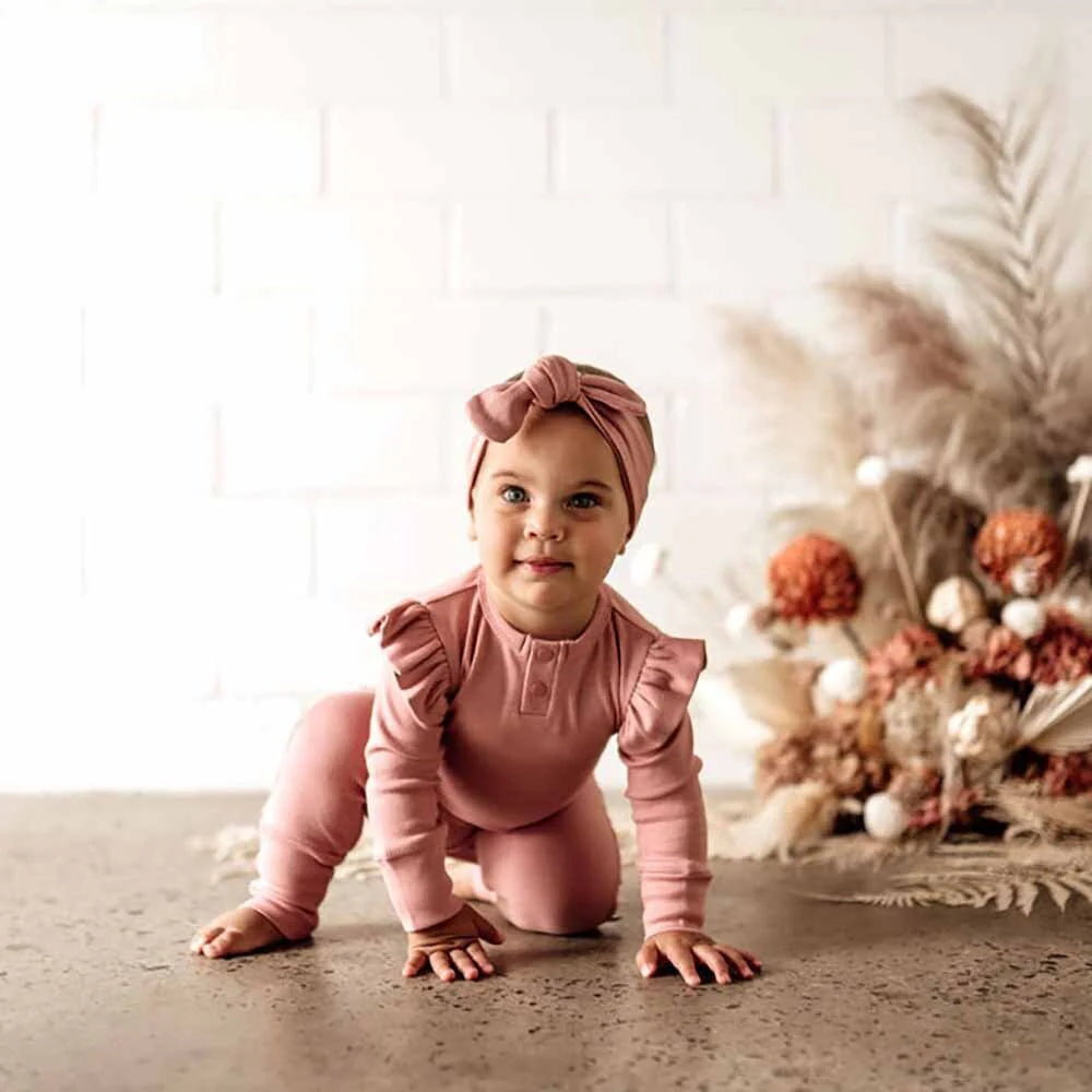Snuggle Honey Growsuit - Rose