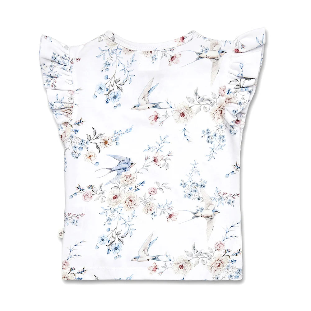 Snuggle Honey Tee with Frills - Sweet Swallows