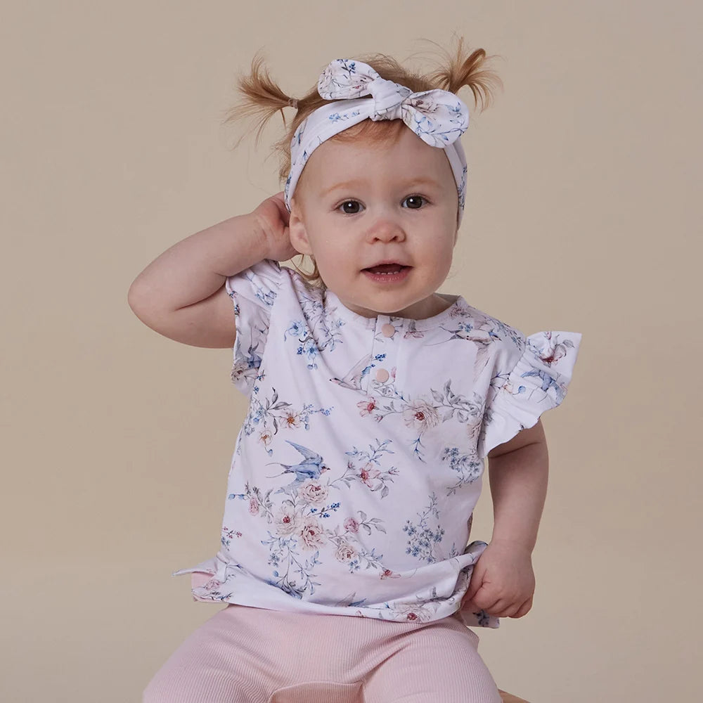 Snuggle Honey Tee with Frills - Sweet Swallows