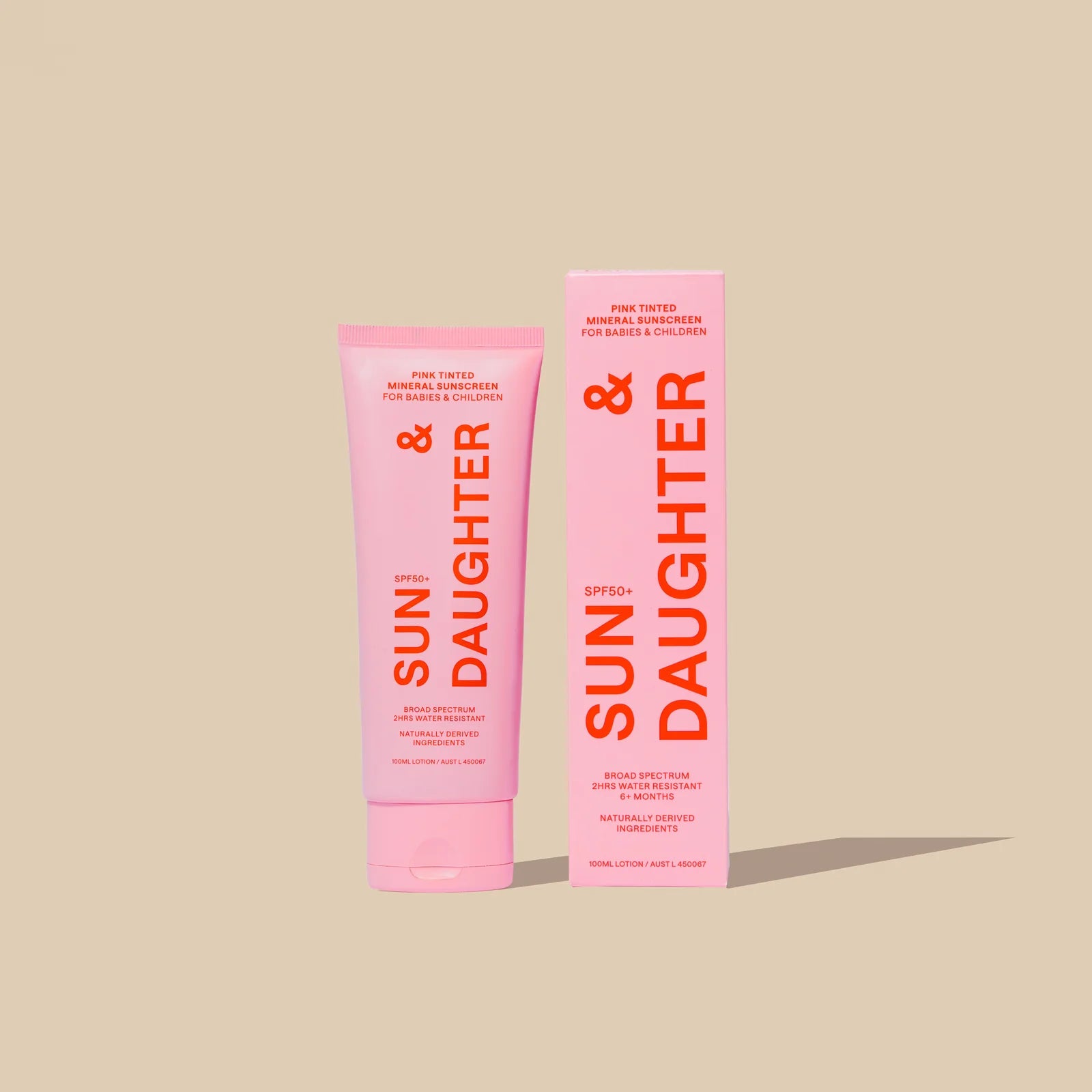 Sun & Daughter SPF50 Mineral Sunscreen - Pink