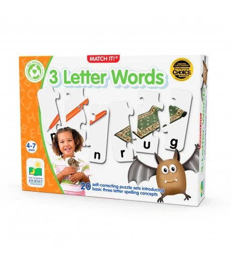 Match It Spelling - 3 Letter Words