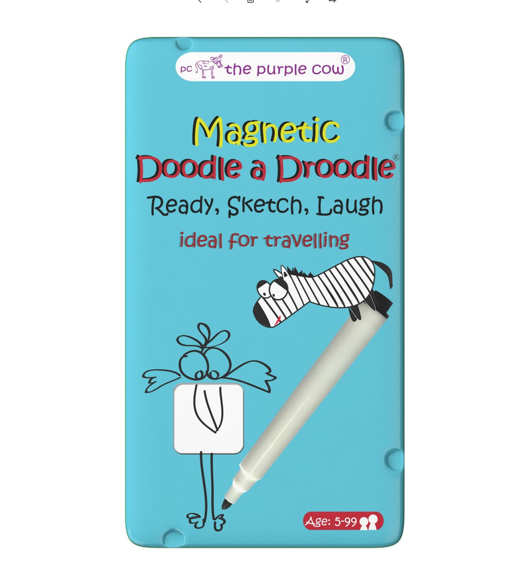 The Purple Cow Travelling Magnetic Tin Game - Doodle a Droodle