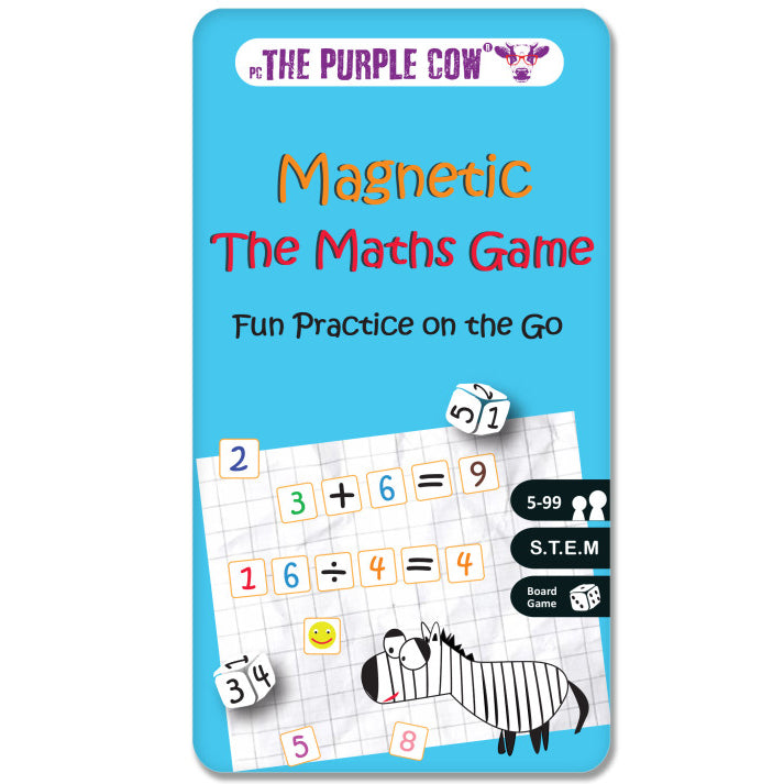 The Purple Cow Travelling Magnetic Tin Game - Maths
