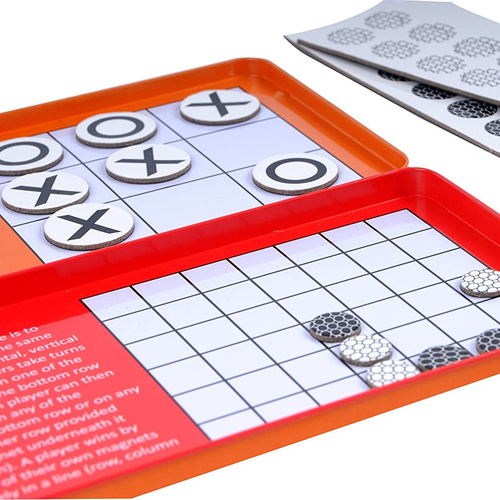 The Purple Cow Travelling Magnetic Tin Game -Tic Tac Toe