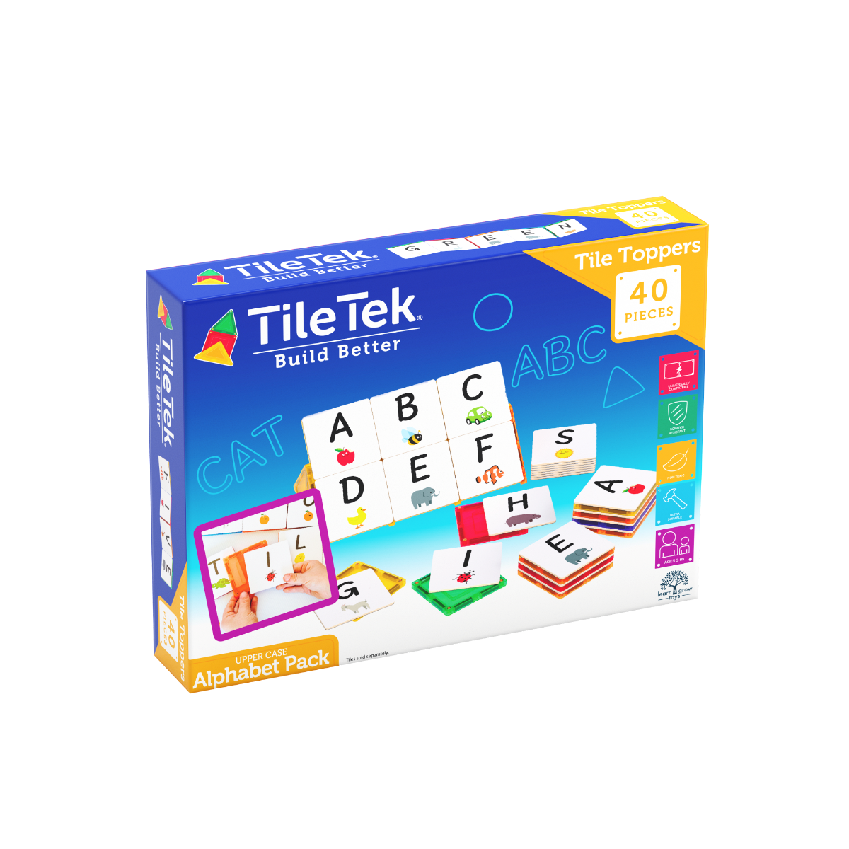 Tile Tek Tile Topper - Alphabet Uppercase 40 pcs
