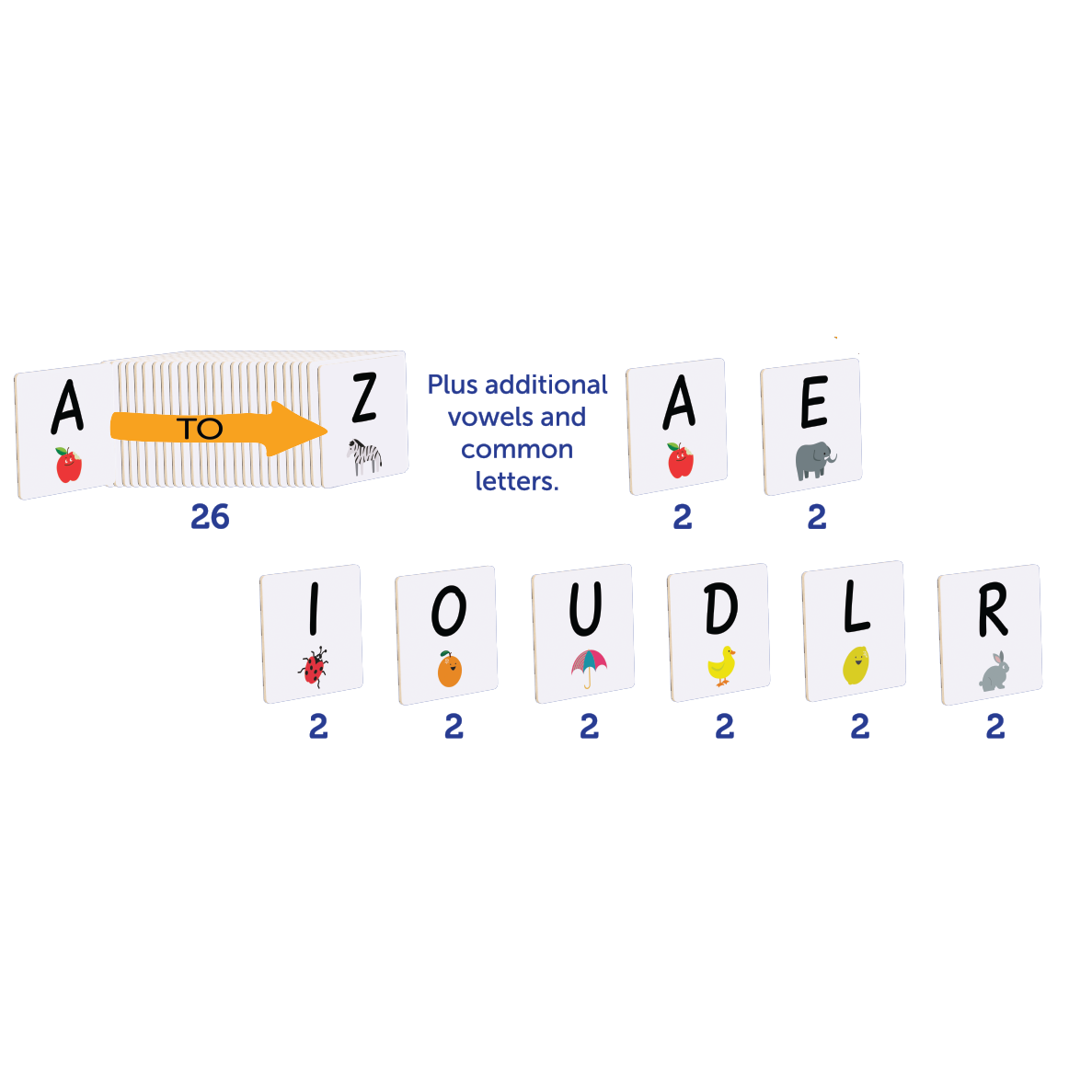 Tile Tek Tile Topper - Alphabet Uppercase 40 pcs