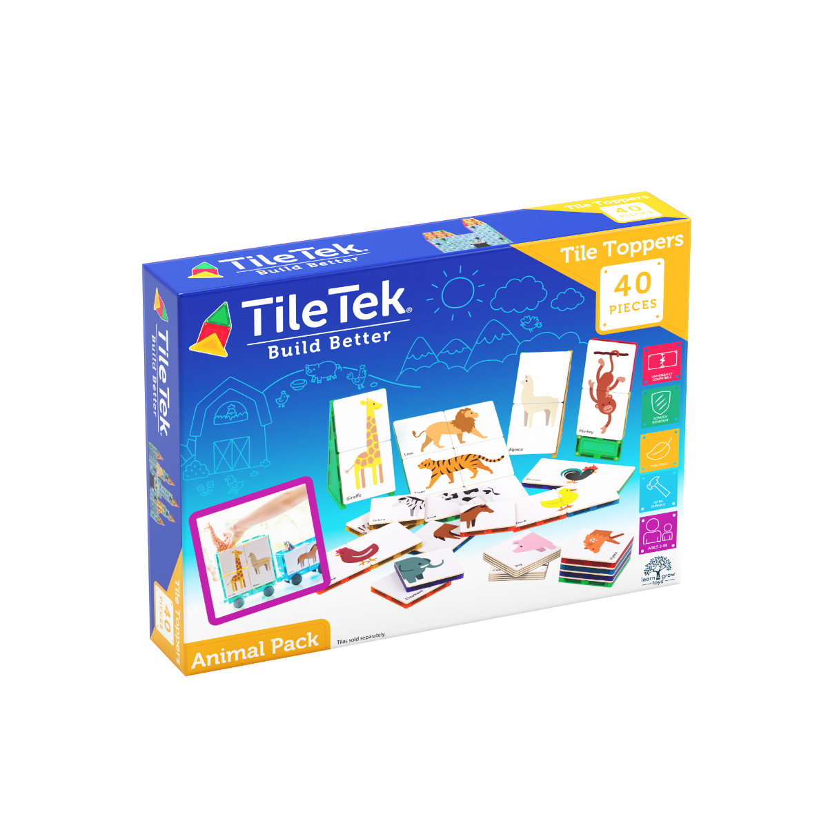 Tile Tek Tile Topper - Animal pack 40 pcs
