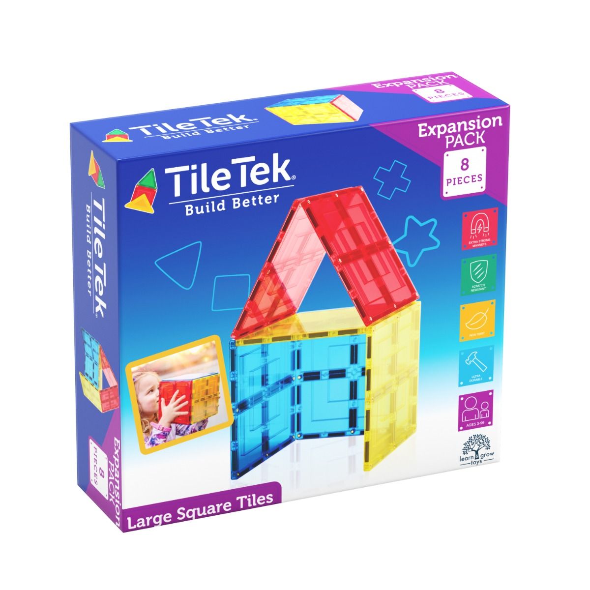 Tile Tek Large Squares Expansion Set 8pcs