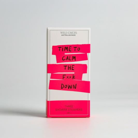 Wild Emery Cheeky Shower Steamers - Time To Calm The Fxxk Down