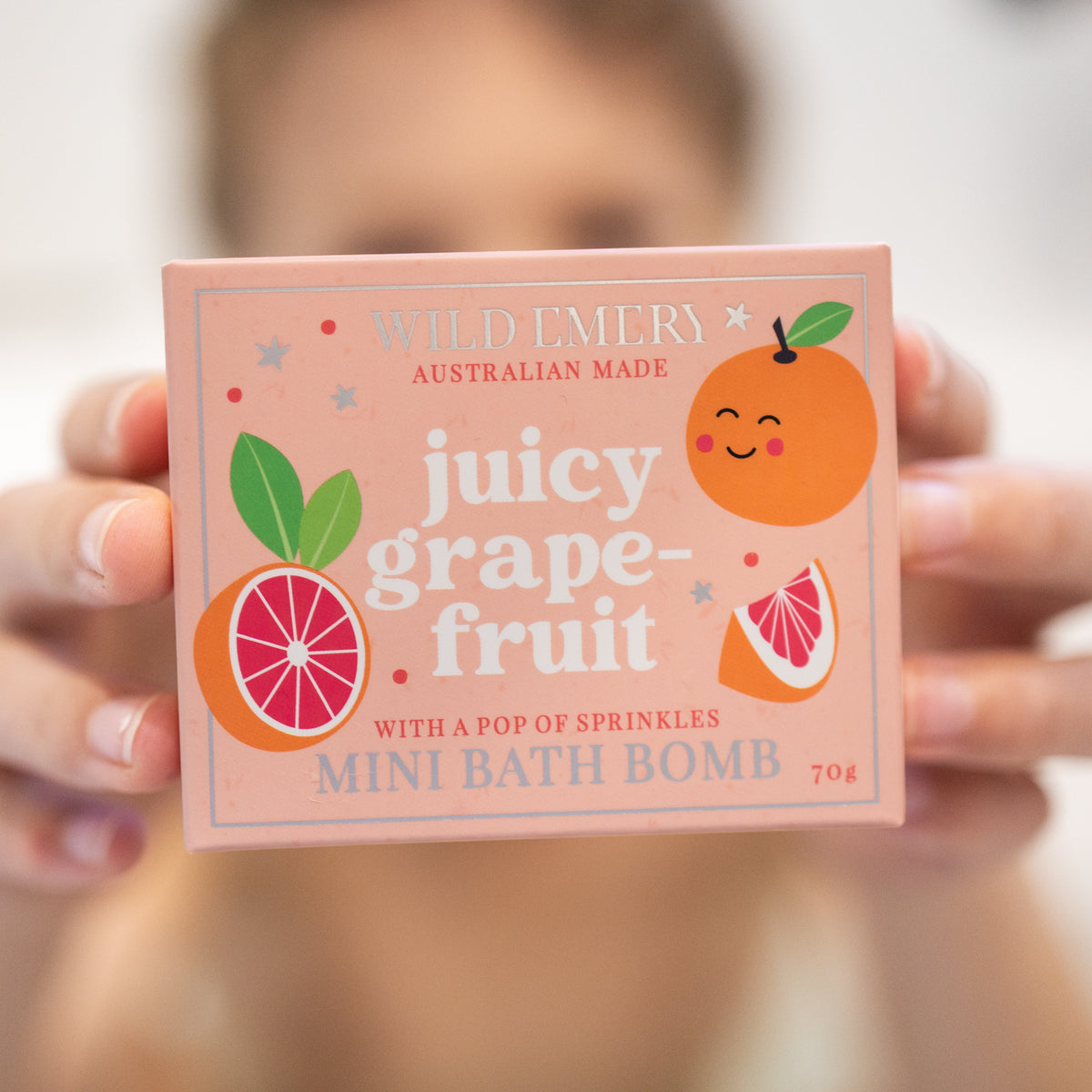 Wild Emery Kids Mini Bath Bomb - Juicy Grapefruit