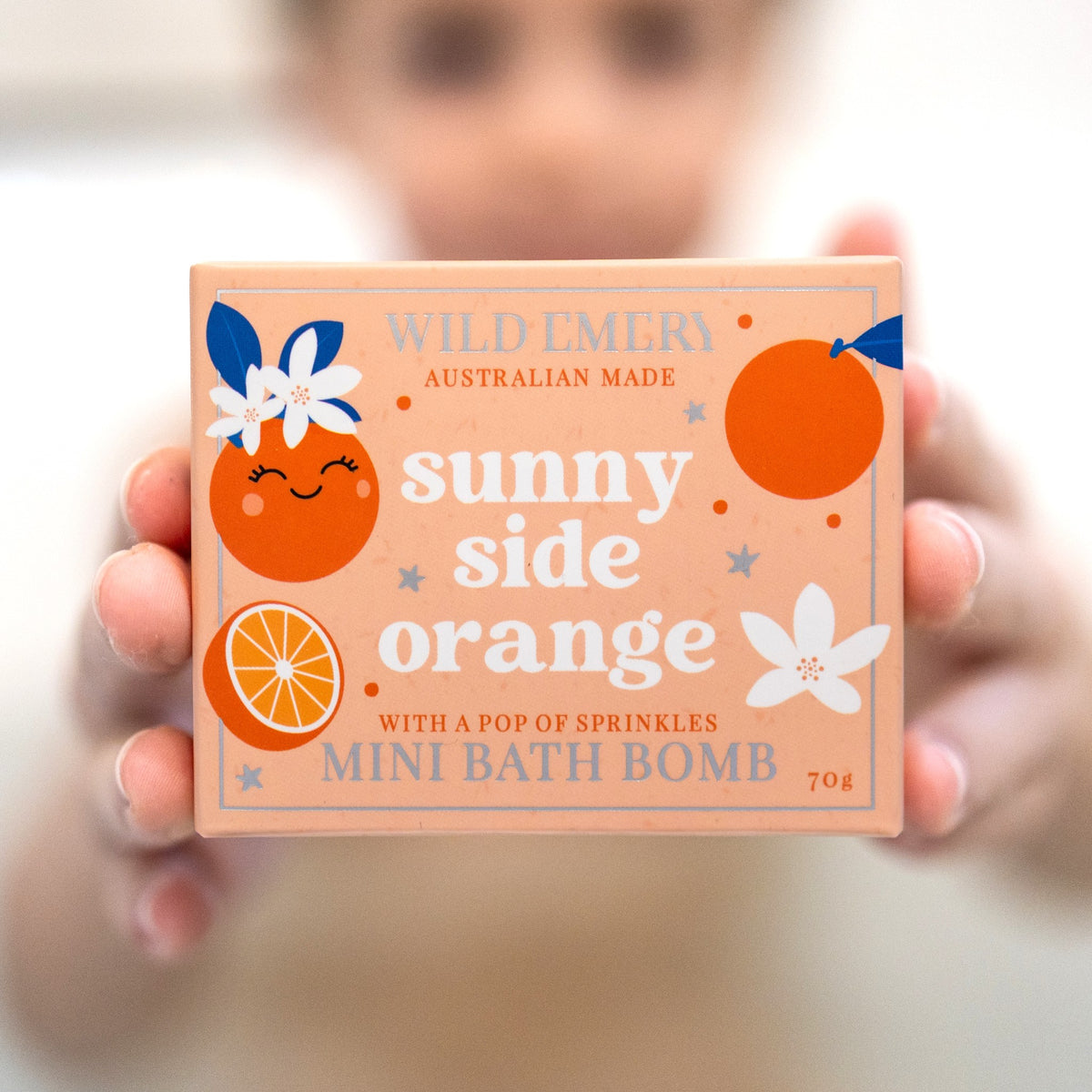 Wild Emery Kids Mini Bath Bomb - Sunny Side Orange