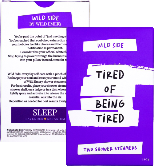 Wild Emery Wild Side Shower Steamers - Tired Of Being Tired