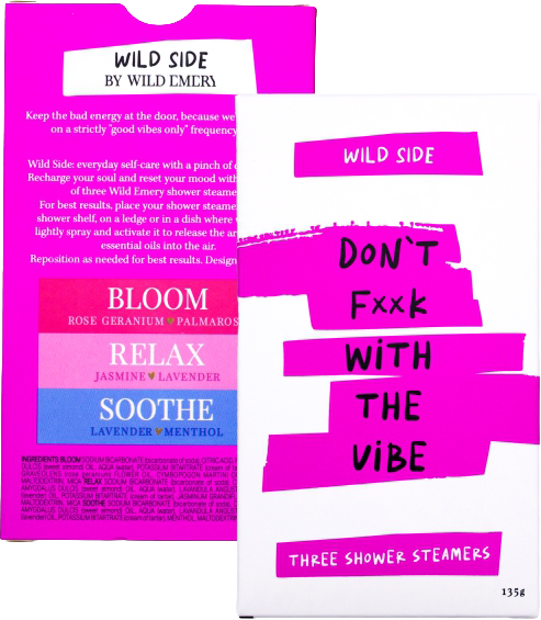 Wild Emery Cheeky Shower Steamers -Don't Fxxk With The Vibe