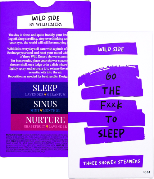 Wild Emery Cheeky Shower Steamers - Go The Fxxk To Sleep