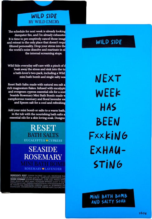 Wild Emery Wild Side Mini Bath Bomb & Salty Soak - Next Week Has Been Fxxking Exhausting