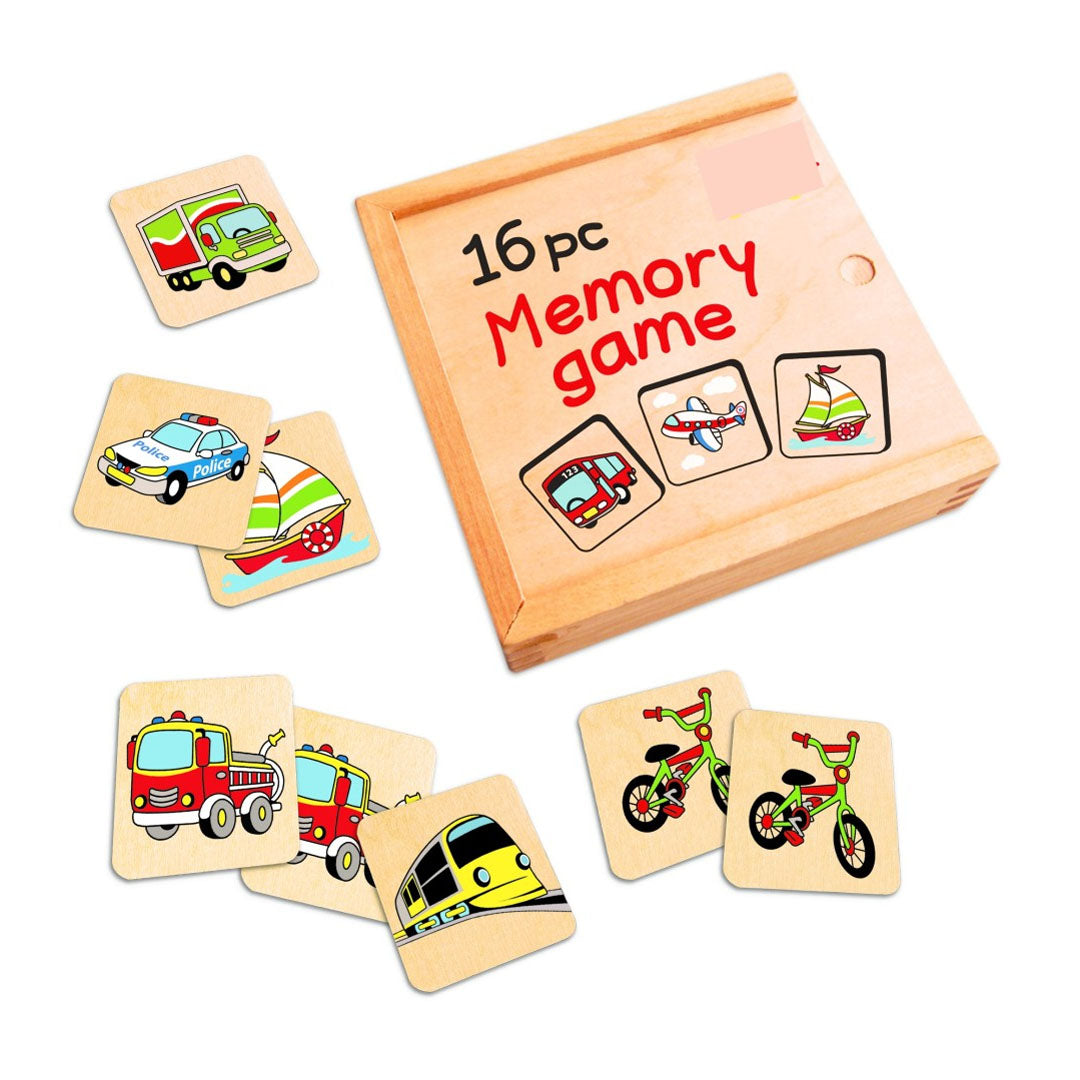 Fun Factory Wooden Memory Game - Transport