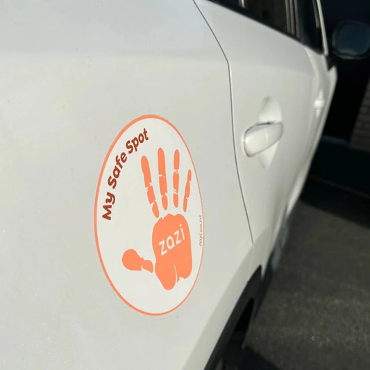 vehicle safe spot sticker
