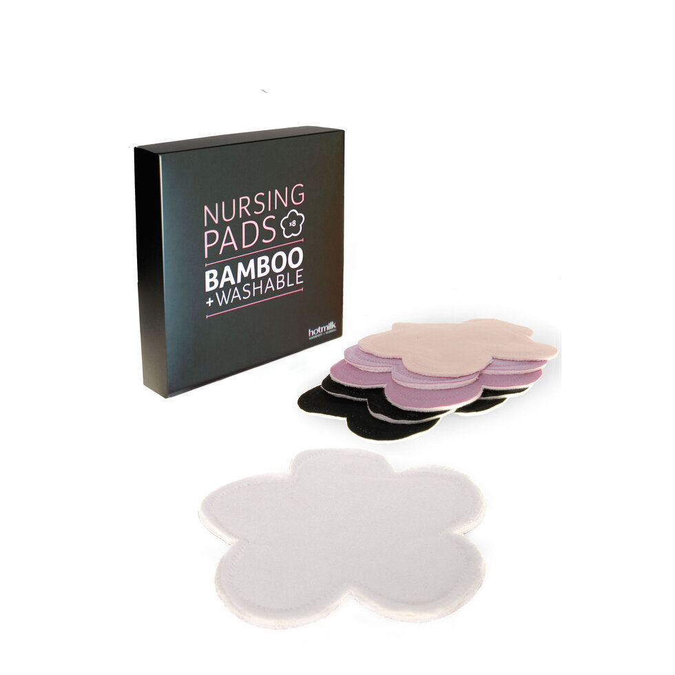 Hotmilk Bamboo Reusable Breast Pads - 8 pack